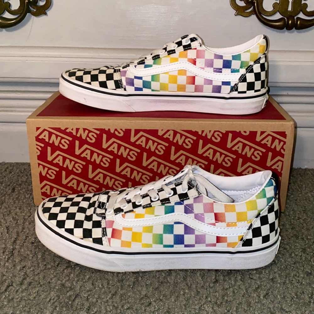 Multicolor checkered Old Skool Vans